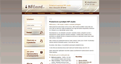 Desktop Screenshot of hifisound.cz